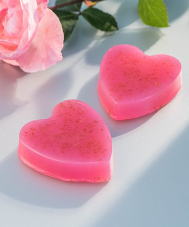 Savon coeur 40g à la Rose