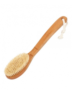 Brosse de bain monobloc en bambou avec dentures de coco