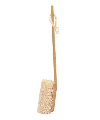 Brosse luffa avec manche démontable