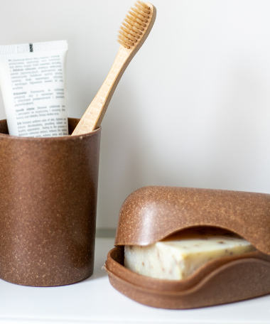 Brosse de bain en bois d'olivier