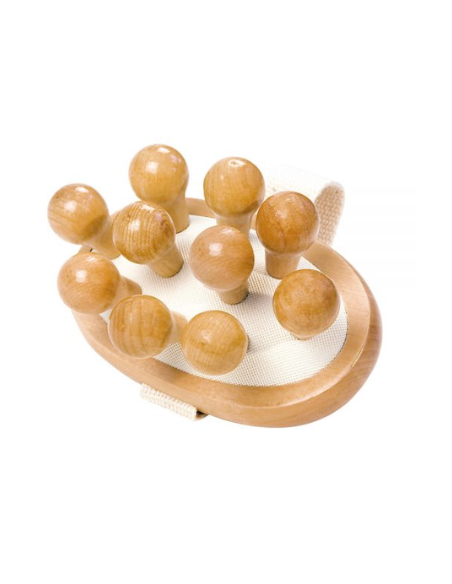 Brosse anti-cellulite en bois d'eucalyptus