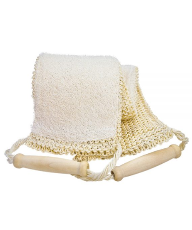 Lanière de massage en sisal et éponge
