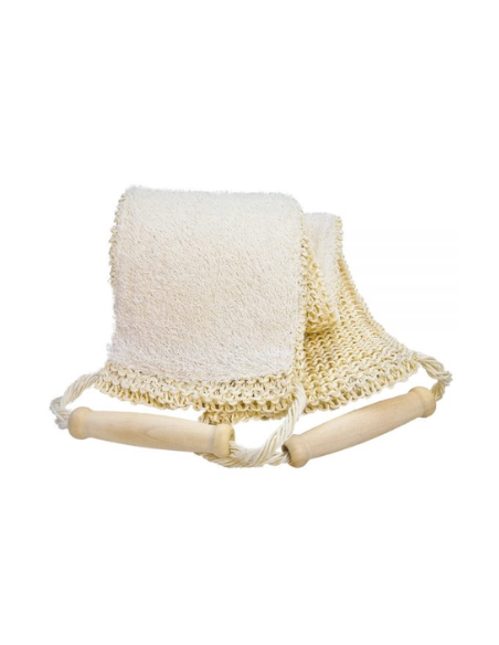 Lanière de massage en sisal et éponge