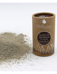 Poudre de dentifrice à la coquille d'huitre blanche