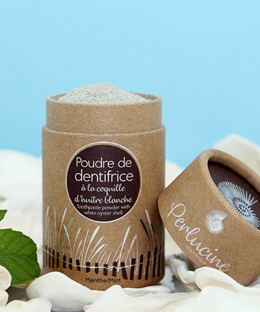 Poudre de dentifrice à la coquille d'huitre...