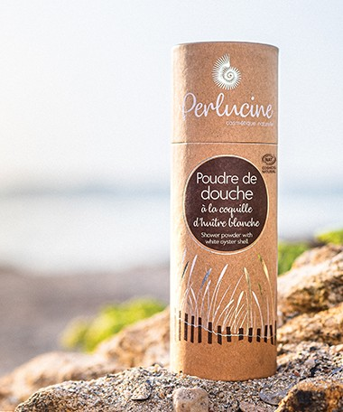 Poudre de douche à la coquille d'huître blanche