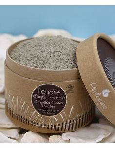 Poudre d'argile marine à la coquille d'huître blanche 2
