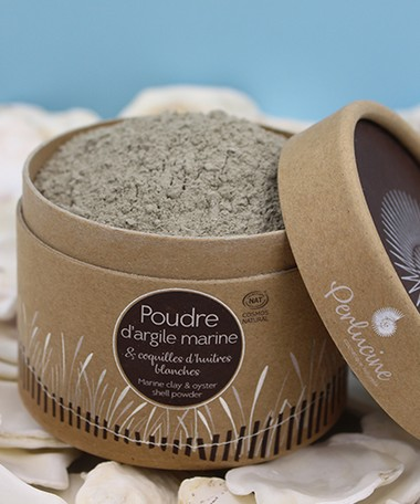 Poudre d'argile marine à la coquille d'huître...
