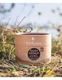 Poudre exfoliante à la coquille d'huître blanche