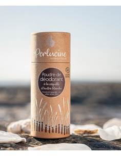 Poudre de déodorant à la coquille d'huître blanche