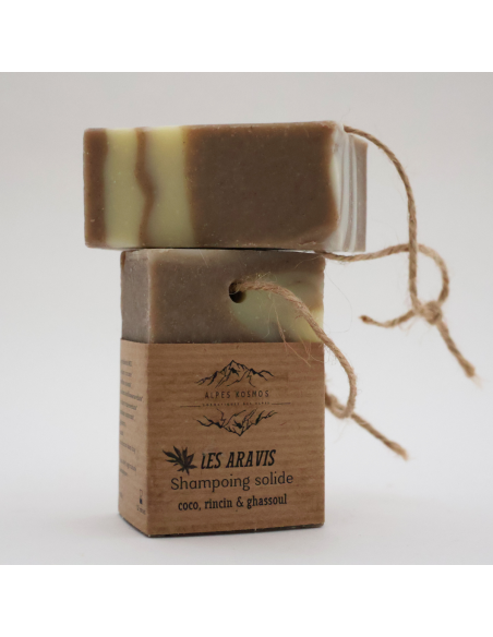 Shampoing solide - coco, ricin et ghassoul