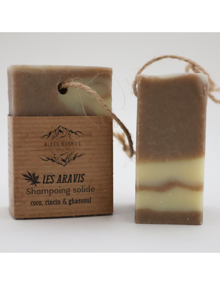 Shampoing solide - coco, ricin et ghassoul