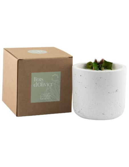 bougie bois d'olivier 40 h
