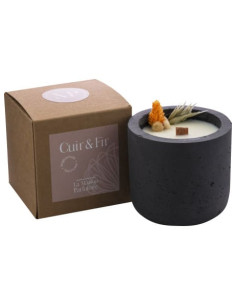 bougie parfumée cuir & fir 40H