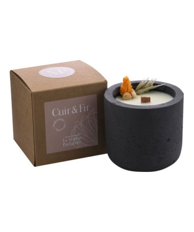 bougie parfumée cuir & fir 40H