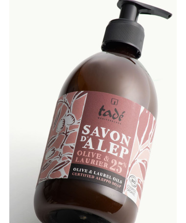 Savon d'Alep Liquide Laurier 25%