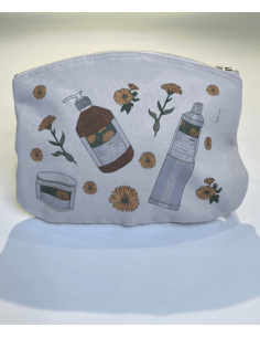 Pochette zippée Calendula