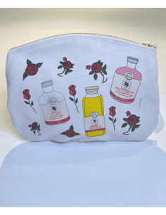 Pochette zippée Rose