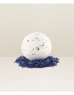 bombe de bain bleuet