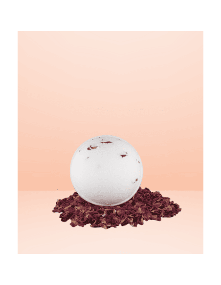 bombe de bain rose de damas
