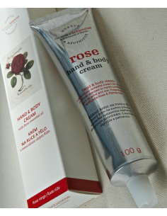 Crème corps et mains à la rose