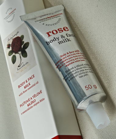 lait visage corps rose