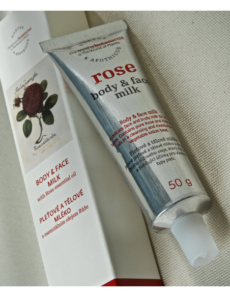 lait visage corps rose