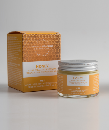 Crème visage de nuit au miel
