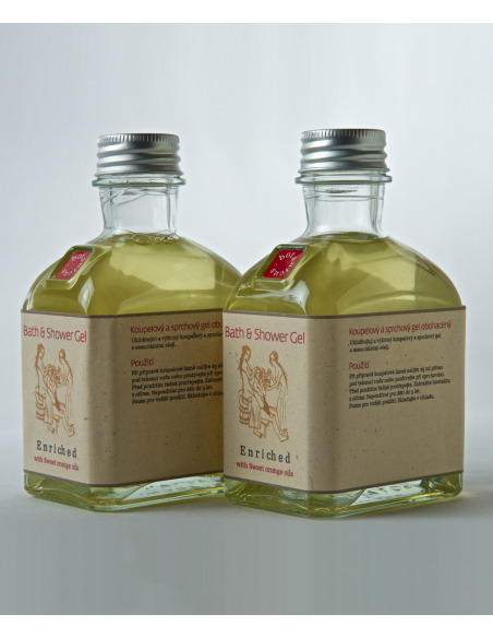 Gel douche et bain enrichi