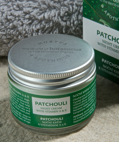 crème nuit Patchouli vitamine A&E 50gr