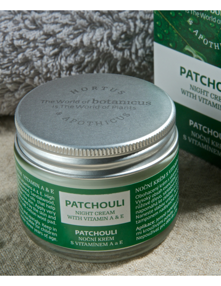 crème nuit Patchouli vitamine A&E 50gr