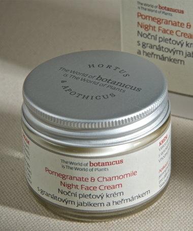 crème de nuit grenade, camomille 50 gr