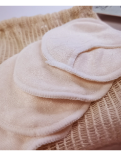 Lot de 4 lingettes réutilisables en bambou 2
