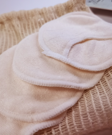 Lot de 4 lingettes réutilisables en bambou