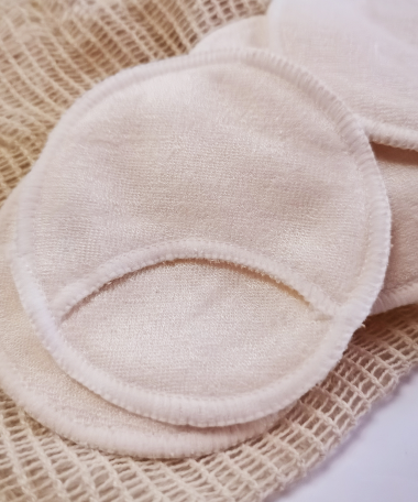 Lot de 4 lingettes réutilisables en bambou