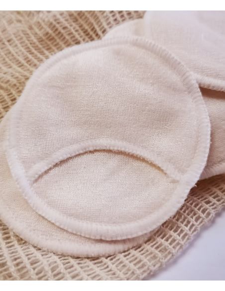 Lot de 4 lingettes réutilisables en bambou